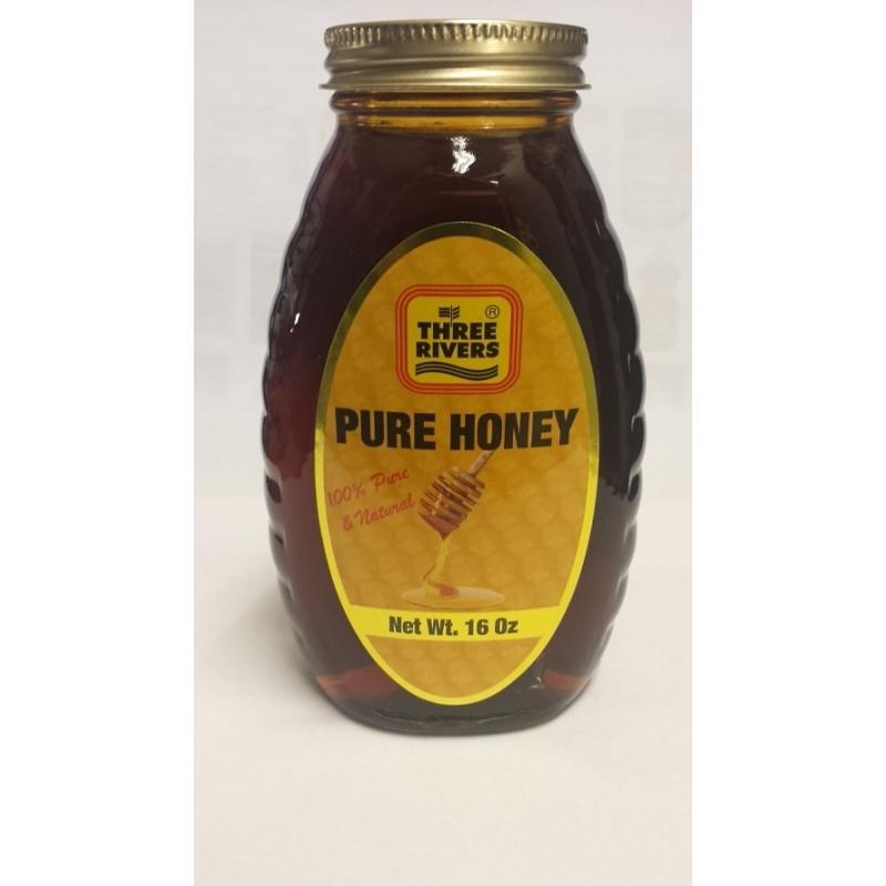 THREE RIVERS PURE HONEY 16 oz/ 1Lb