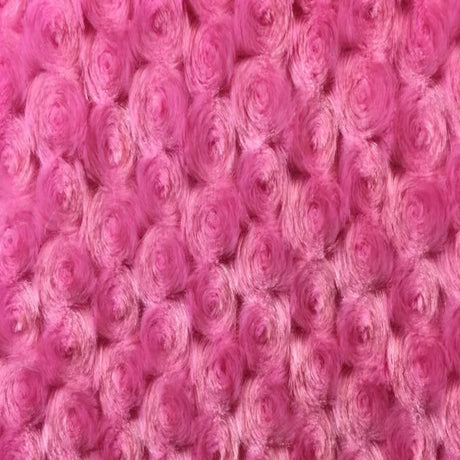 Swirl Rosebud Faux Fur 1 Yard Fabric 100% Polyester, 60″ Wide, 450 GSM Ultra Soft Plush Material