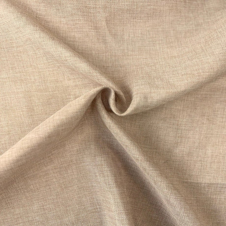 1 Yard Vintage Linen Faux Burlap Fabric 100% Polyester
