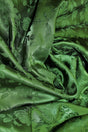 Olive Jacquard Satin Polyester Fabric - Olive Jacquard, Reversible, 58"-60" Width (1 Yard)
