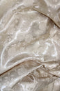 Champagne Jacquard Satin Polyester Fabric - Champagne Jacquard, 58"-60" Width (1 Yard)