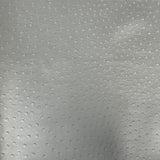 1 Yard Saratoga Ostrich Faux Leather Vinyl Fabric 100% PVC