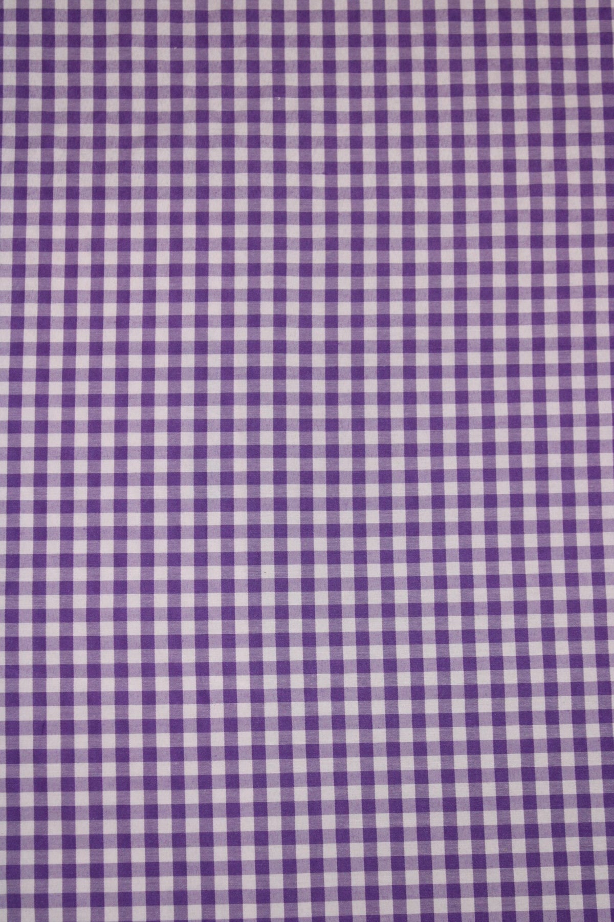 1/8 Purple Gingham Checkered Poly Cotton Fabric - Purple Gingham Checkered, 58/59" Width (1 Yard)