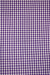 1/8 Purple Gingham Checkered Poly Cotton Fabric - Purple Gingham Checkered, 58/59" Width (1 Yard)