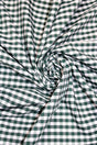 1/8 Hunter Green Gingham Checkered Poly Cotton Fabric - Hunter Green Gingham Checkered, 58/59" Width (1 Yard)