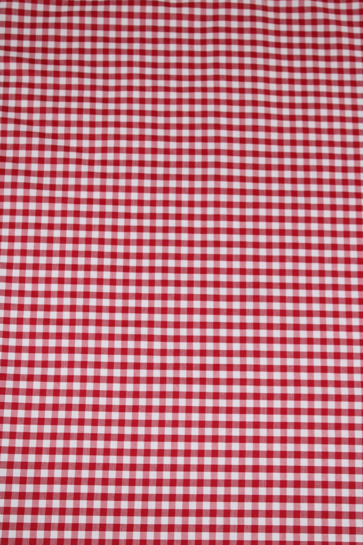 1/8 Red Gingham Checkered Poly Cotton Fabric - Red Gingham Checkered, 58/59" Width