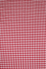 1/8 Red Gingham Checkered Poly Cotton Fabric - Red Gingham Checkered, 58/59" Width