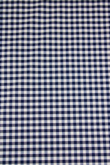 1/8 Navy Gingham Checkered Poly Cotton Fabric - Navy Gingham Checkered, 58/59" Width
