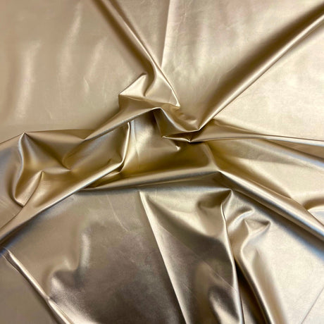 1 Yard Two Way Stretch Faux Leather Vinyl Fabric 85% Polyester, 15% Spandex
