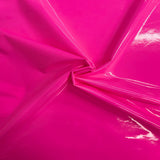 Patent Faux Leather Vinyl Fabric 54” Wide, Mechanical 4-Way Stretch for Apparel and Crafts