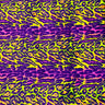 1 Yard Multicolor Rainbow Leopard Print Faux Fur Fabric