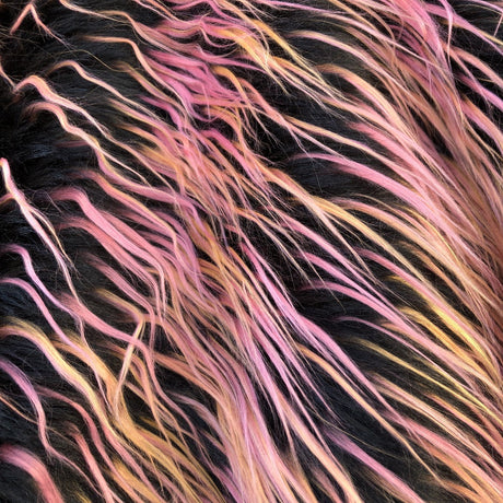 1 Yard Three Spike Shaggy Faux Fur Fabric
