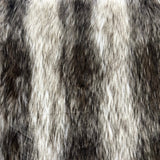1 Yard Striking Striped Long Pile Faux Fur Fabric 58"/60" Width