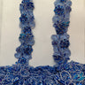 1 Yard Elegant Beaded & Corded Lace Trimming Embroidered on 100% Polyester Organza for Special Occasion Dresses 2 Inch Width
