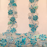 1 Yard Elegant Beaded & Corded Lace Trimming Embroidered on 100% Polyester Organza for Special Occasion Dresses 2 Inch Width