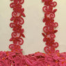 1 Yard Luxurious Beaded Corded Lace Trimming Embroidered Polyester Organza for Dresses 1.5 Inch Width