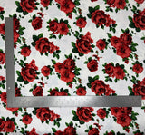 1 yard Liverpool knit floral print fabric with stretch for dresses skirts tops and blouses 60 inches