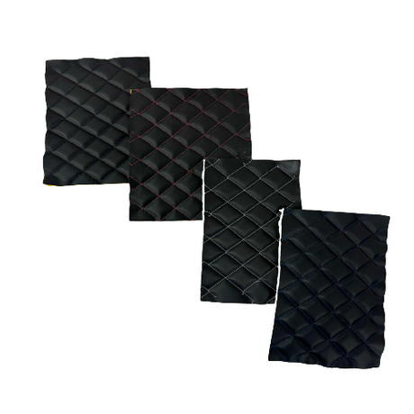 1 Yard Diamond Quilted Foam Backed Faux Leather Vinyl Fabric