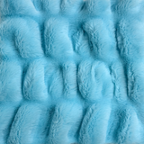 1 Yard Luxurious Ruched Chinchilla Stretch Faux Fur Fabric 60" Width