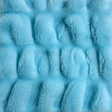 1 Yard Luxurious Ruched Chinchilla Stretch Faux Fur Fabric 60" Width