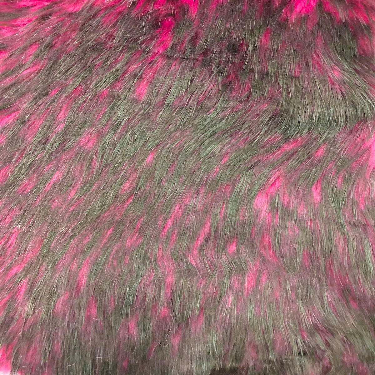 1 Yard Husky Print Long Pile Shaggy Faux Fur Fabric 60" Width