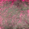 1 Yard Husky Print Long Pile Shaggy Faux Fur Fabric 60" Width