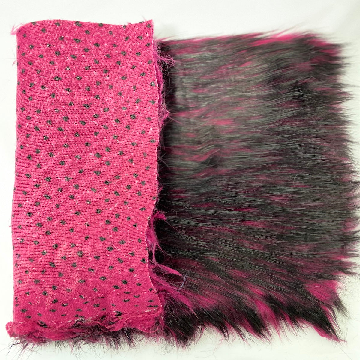 1 Yard Husky Print Long Pile Shaggy Faux Fur Fabric 60" Width