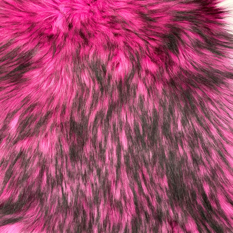1 Yard Husky Print Long Pile Shaggy Faux Fur Fabric 60" Width