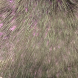 1 Yard Husky Print Long Pile Shaggy Faux Fur Fabric 60" Width