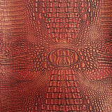 Mugger Two Tone Gator Vinyl Faux Leather Fabric, 56” Wide, for Handbags, Crafts & Upholstery