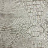 1 Yard Mugger Two Tone Gator Faux Leather Vinyl Fabric