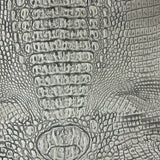 Mugger Two Tone Gator Vinyl Faux Leather Fabric, 56” Wide, for Handbags, Crafts & Upholstery
