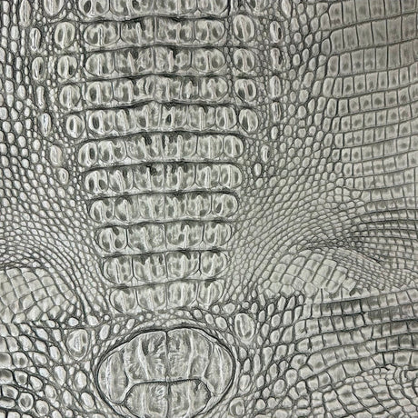 1 Yard Mugger Two Tone Gator Faux Leather Vinyl Fabric