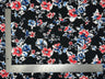 1 Yard Liverpool Knit Floral Print Fabric Textured Stretchy Apparel Material 60 Inch Width