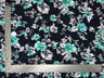 1 Yard Liverpool Knit Floral Print Fabric Textured Stretchy Apparel Material 60 Inch Width