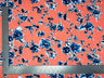 1 Yard Liverpool Knit Floral Print Fabric Textured Stretchy Apparel Material 60 Inch Width