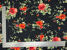 1 Yard Liverpool Knit Floral Print Fabric Stretch Crepe Textured Material 60 Inch Width