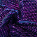 1 Yard Stretch Glitter Lurex Velvet Fabric Sparkly 54" Material for Costumes, Fashion & Décor