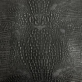Mugger Two Tone Gator Vinyl Faux Leather Fabric, 56” Wide, for Handbags, Crafts & Upholstery