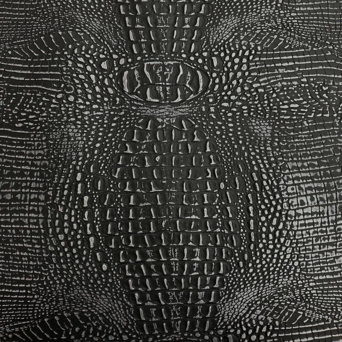 1 Yard Mugger Two Tone Gator Faux Leather Vinyl Fabric