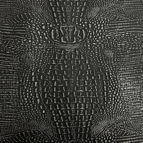 1 Yard Mugger Two Tone Gator Faux Leather Vinyl Fabric