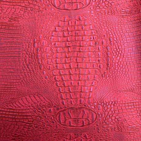 1 Yard Mugger Two Tone Gator Faux Leather Vinyl Fabric