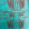 1 Yard Mugger Two Tone Gator Faux Leather Vinyl Fabric