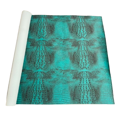 Mugger Two Tone Gator Vinyl Faux Leather Fabric, 56” Wide, for Handbags, Crafts & Upholstery