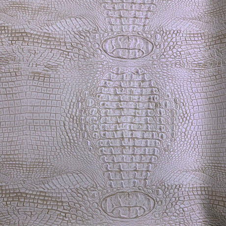 Mugger Two Tone Gator Vinyl Faux Leather Fabric, 56” Wide, for Handbags, Crafts & Upholstery