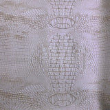 1 Yard Mugger Two Tone Gator Faux Leather Vinyl Fabric