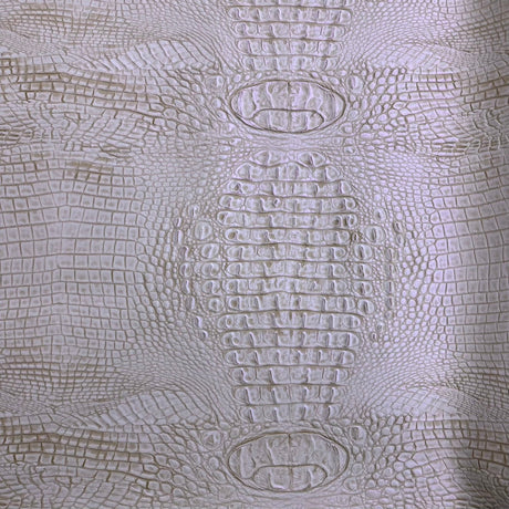 1 Yard Mugger Two Tone Gator Faux Leather Vinyl Fabric