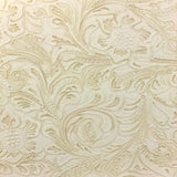 Floral Western Faux Leather PU Fabric 56” Wide Vinyl Material for Wallets, Crafts & Décor
