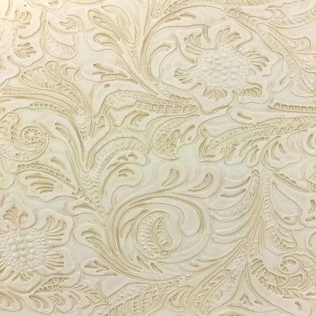 Floral Western Faux Leather PU Fabric 56” Wide Vinyl Material for Wallets, Crafts & Décor