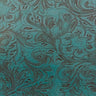 Floral Western Faux Leather PU Fabric 56” Wide Vinyl Material for Wallets, Crafts & Décor